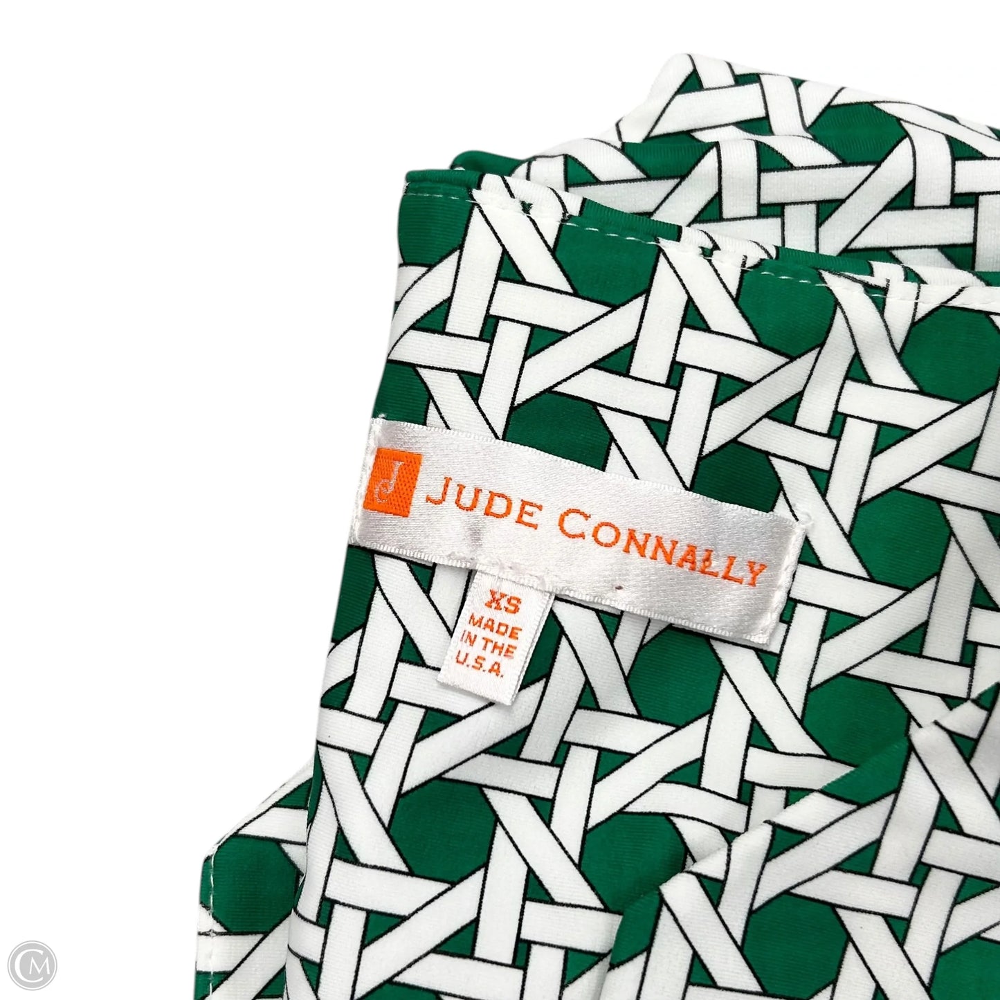 Dress Casual Short By Jude Connally In Green & White, Size: Xs