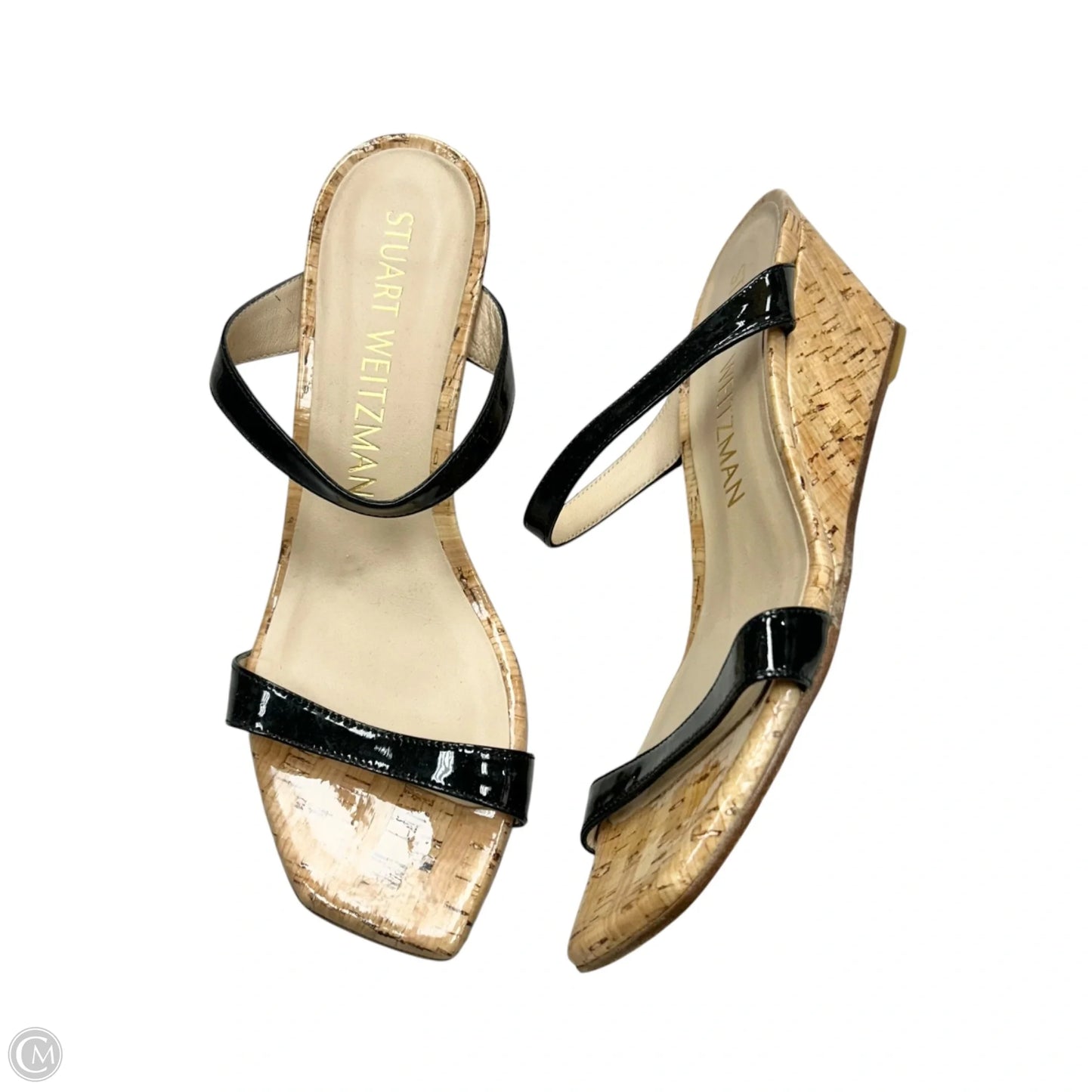 Sandals Designer By Stuart Weitzman In Black, Size: 9