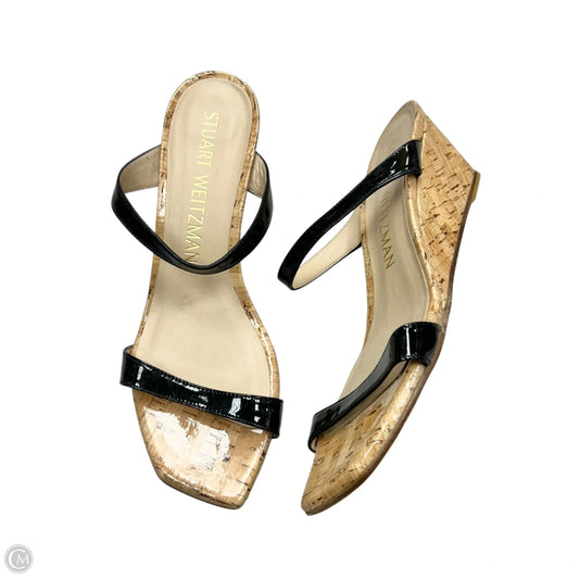 Sandals Designer By Stuart Weitzman In Black, Size: 9
