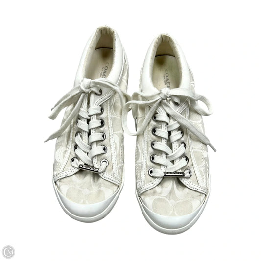 Shoes Designer By Coach In White, Size: 7