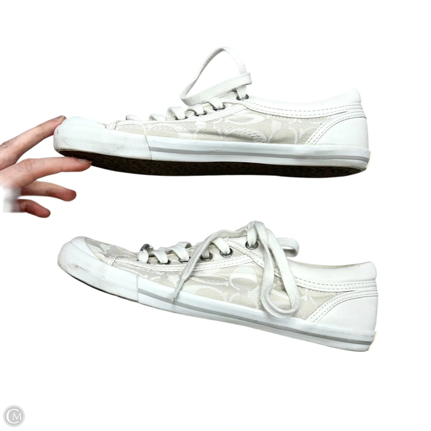 Shoes Designer By Coach In White, Size: 7