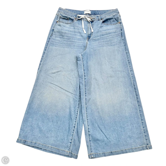 Jeans Wide Leg By Lane Bryant In Blue Denim, Size: 18