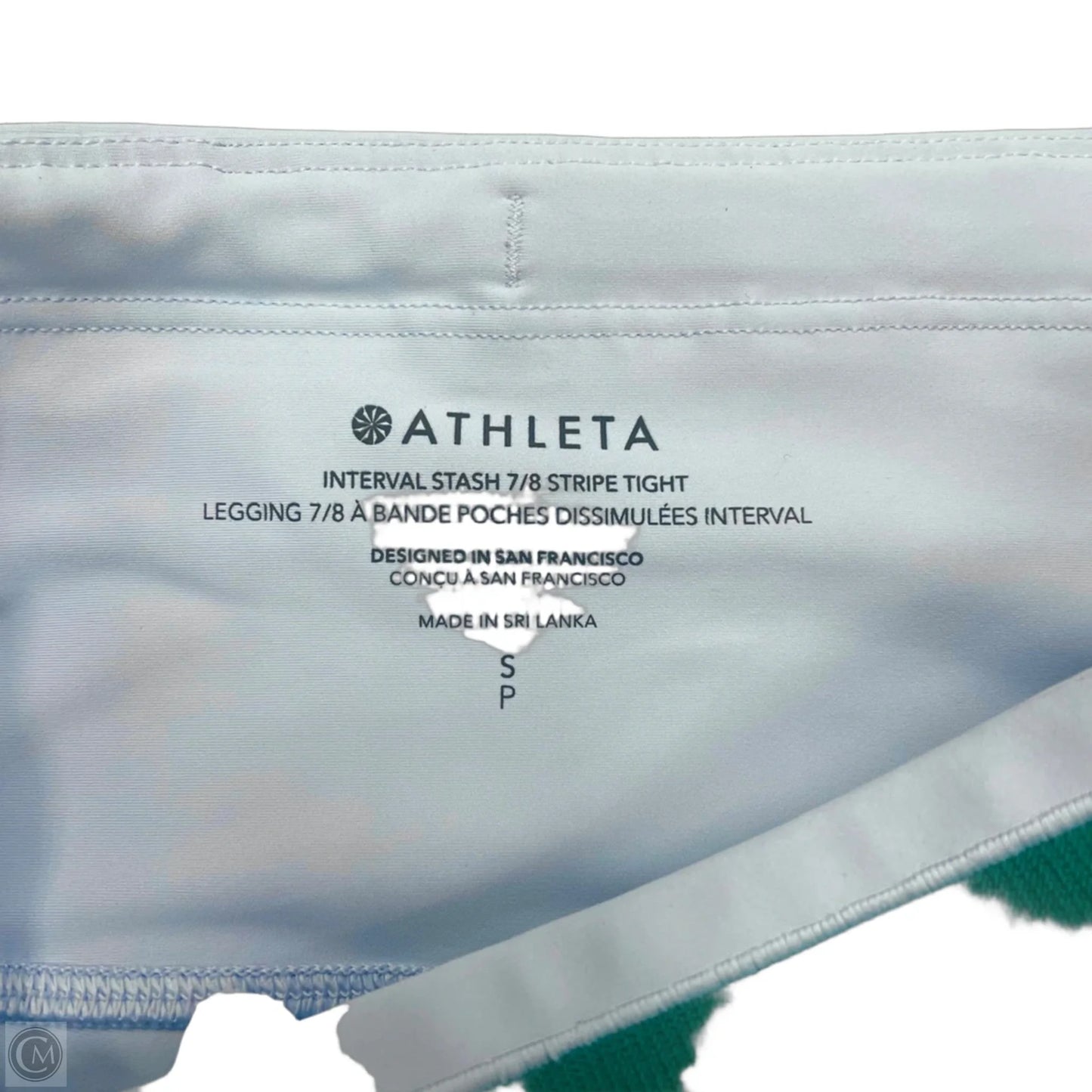 Athletic Leggings By Athleta In Blue, Size: S