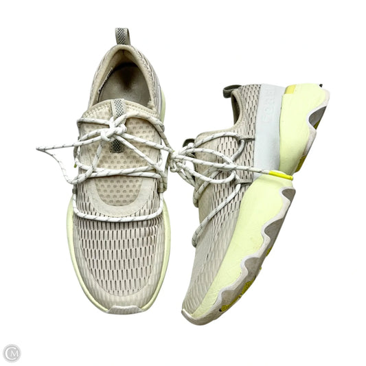 Shoes Athletic By Sorel In Cream & Yellow, Size: 9