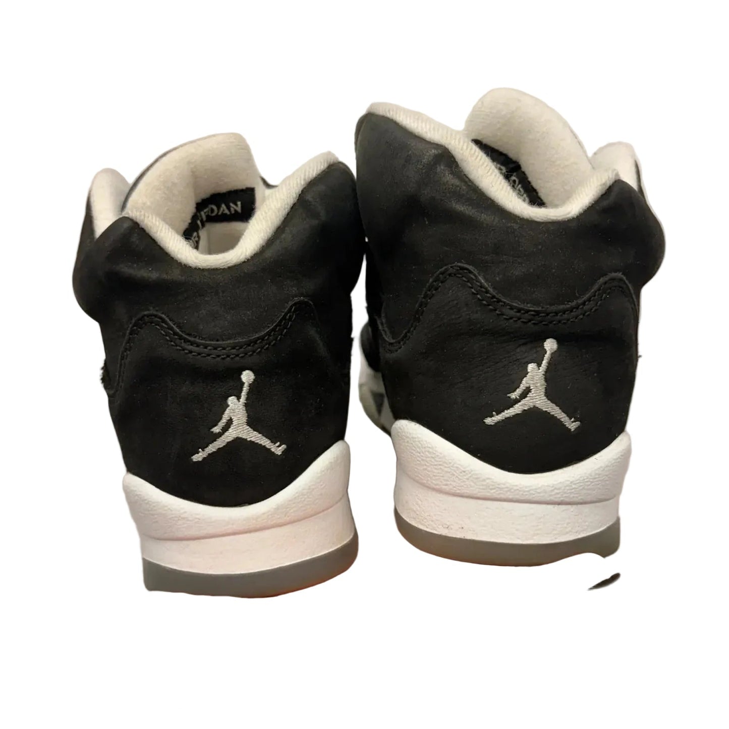 Shoes Luxury Designer By Jordan In Black & White, Size: 8.5