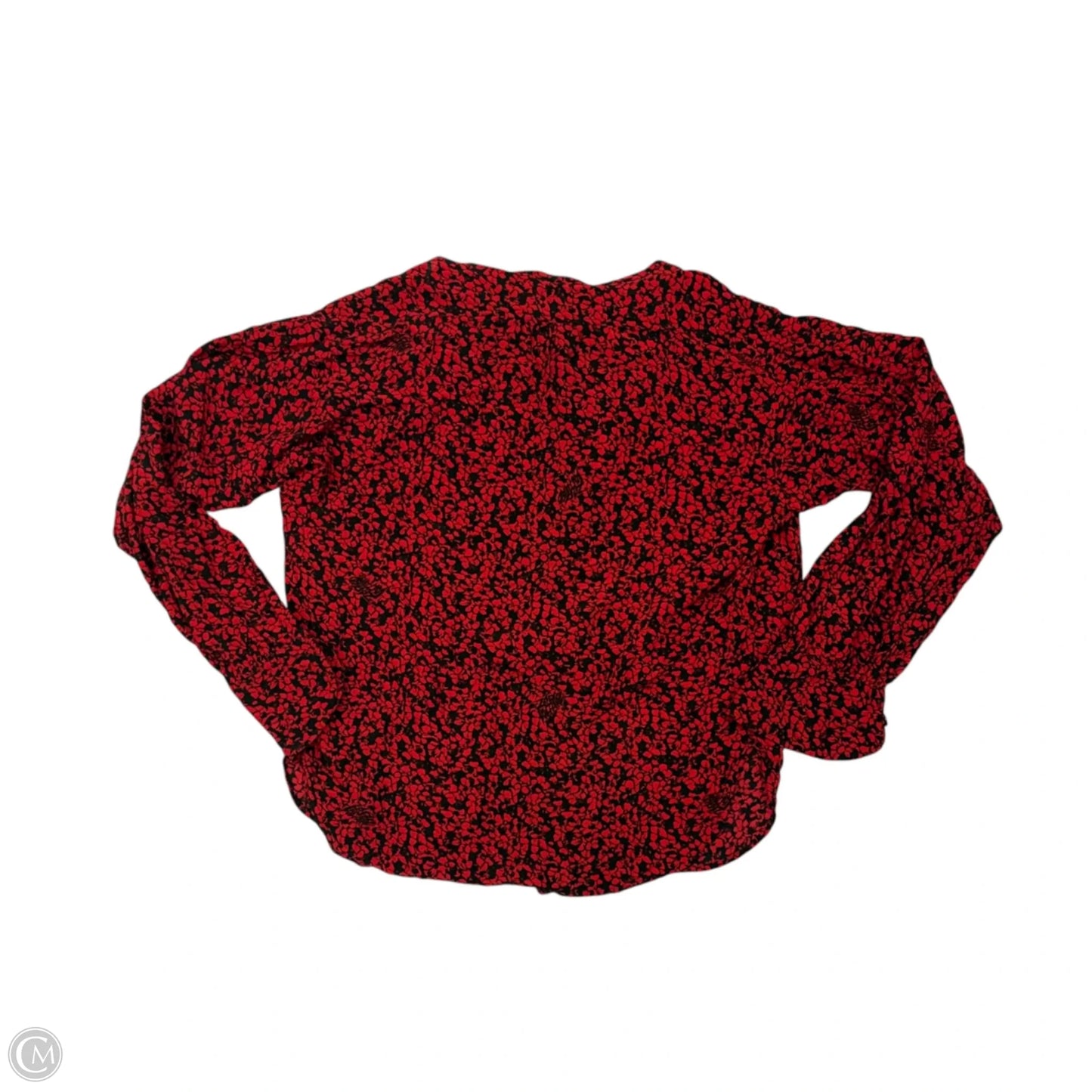 Top Long Sleeve By Zadig And Voltaire In Black & Red, Size: Xs