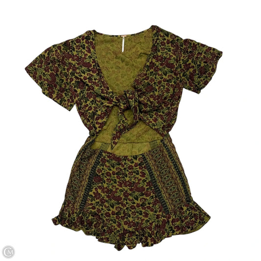 Romper By Free People In Floral Print, Size: S