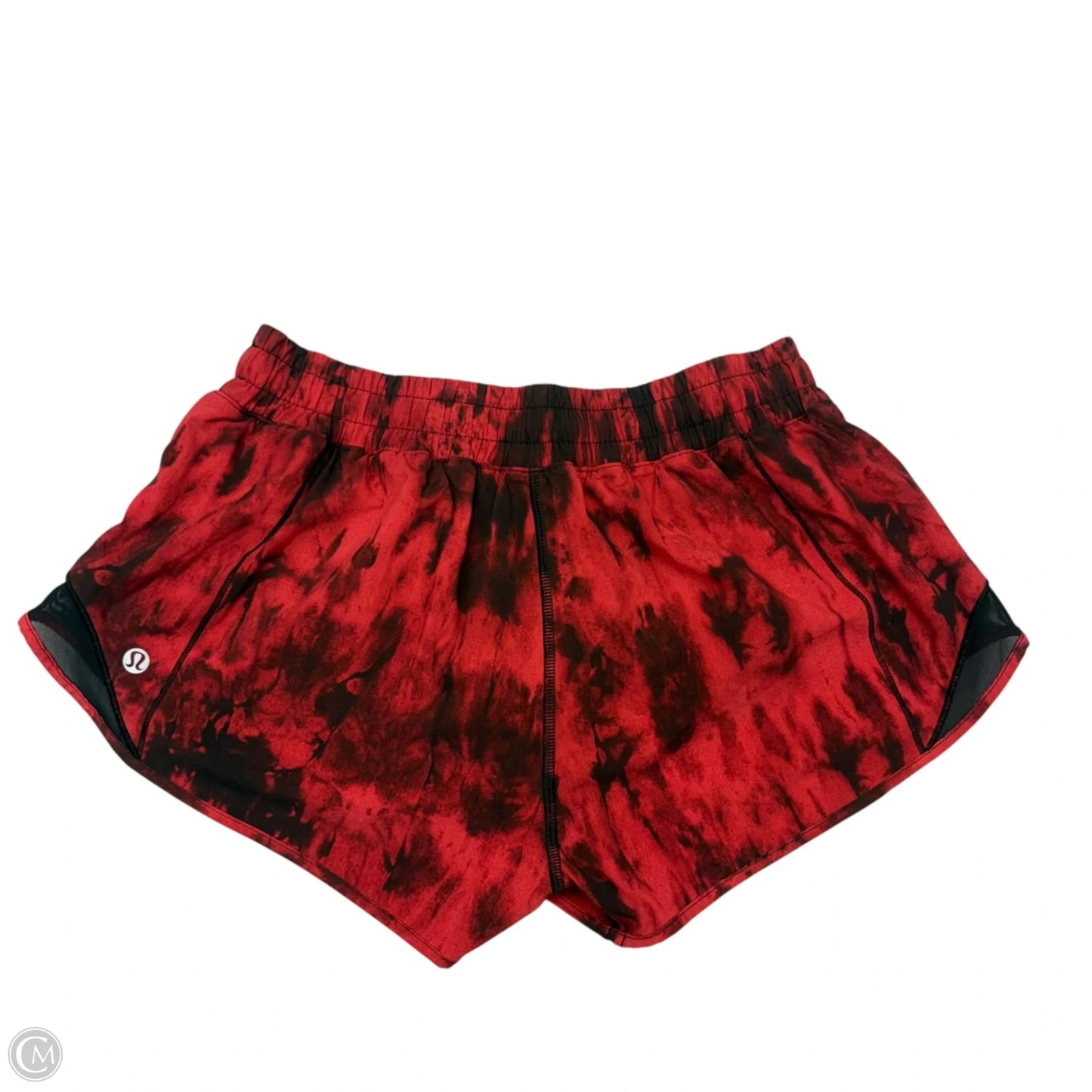 Athletic Shorts By Lululemon In Black & Red, Size: S