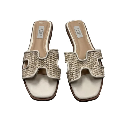 Sandals Flats By Steven In White, Size: 7.5