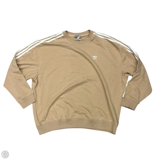 Sweatshirt Crewneck By Adidas In Cream, Size: L