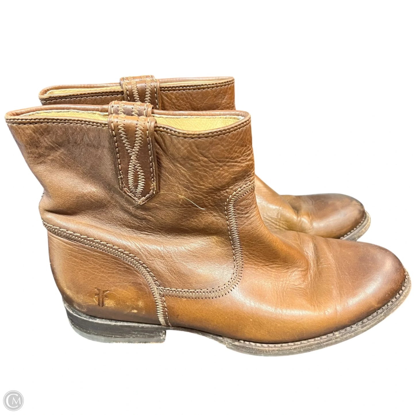 Boots Designer By Frye In Tan, Size: 8.5