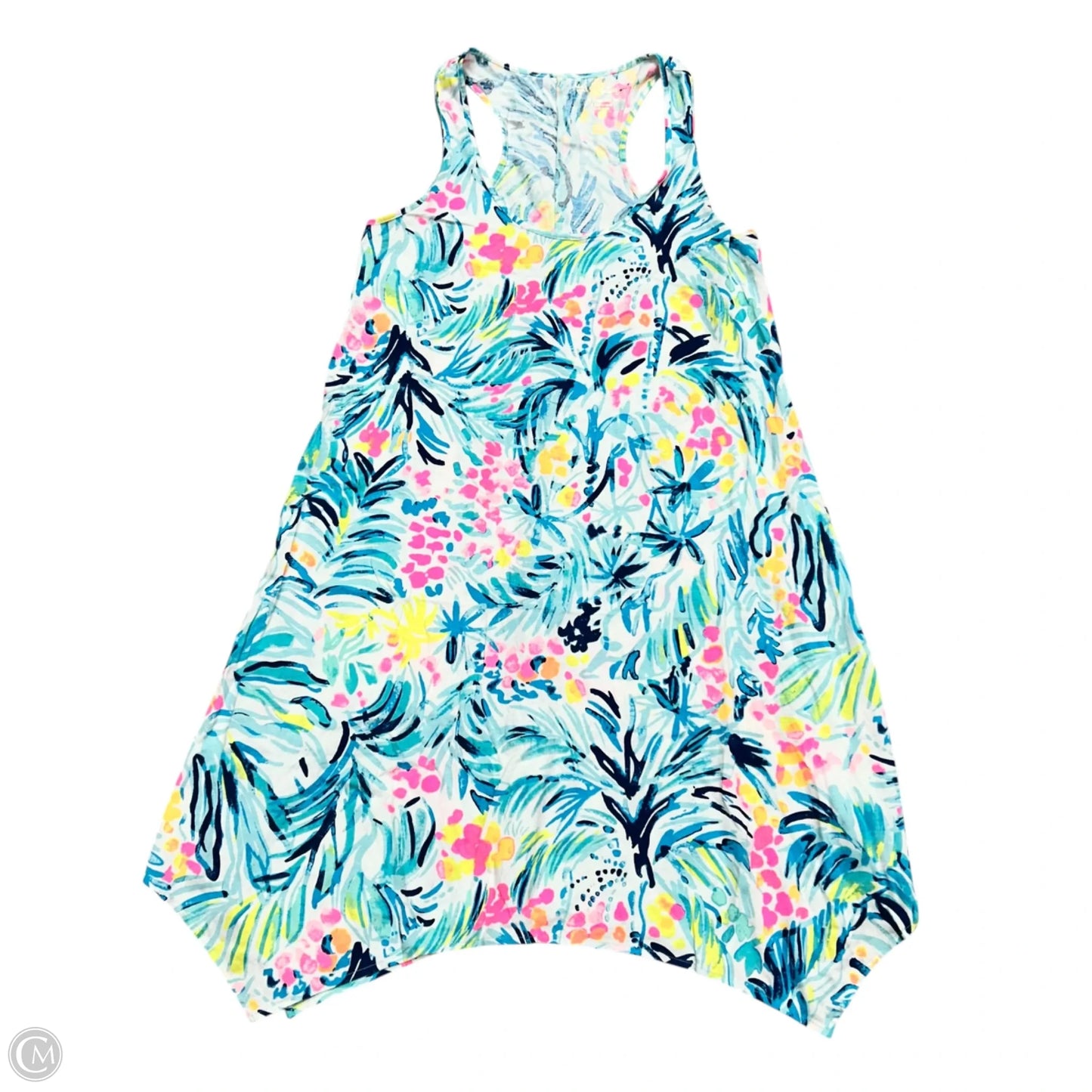 lilly pulitzer orange dress Dress Designer By Lilly Pulitzer In Blue & Orange, Size: Xs