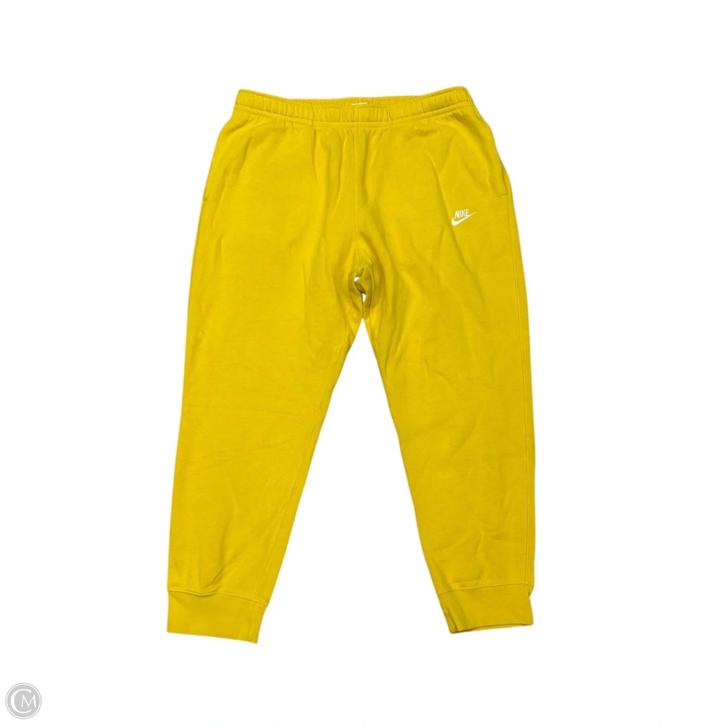 Athletic Pants By Nike Apparel In Yellow, Size: Xxl