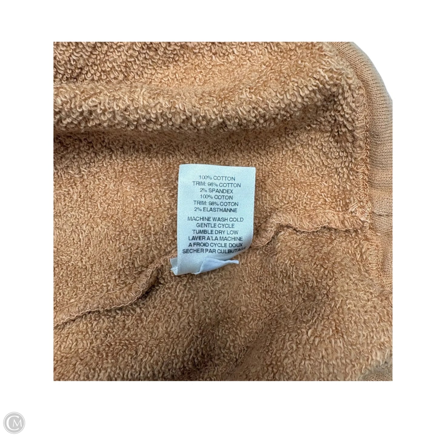 Sweatshirt Crewneck By Amadi In Tan, Size: S