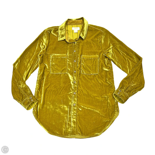 Top Long Sleeve By Maeve In Yellow, Size: Xs