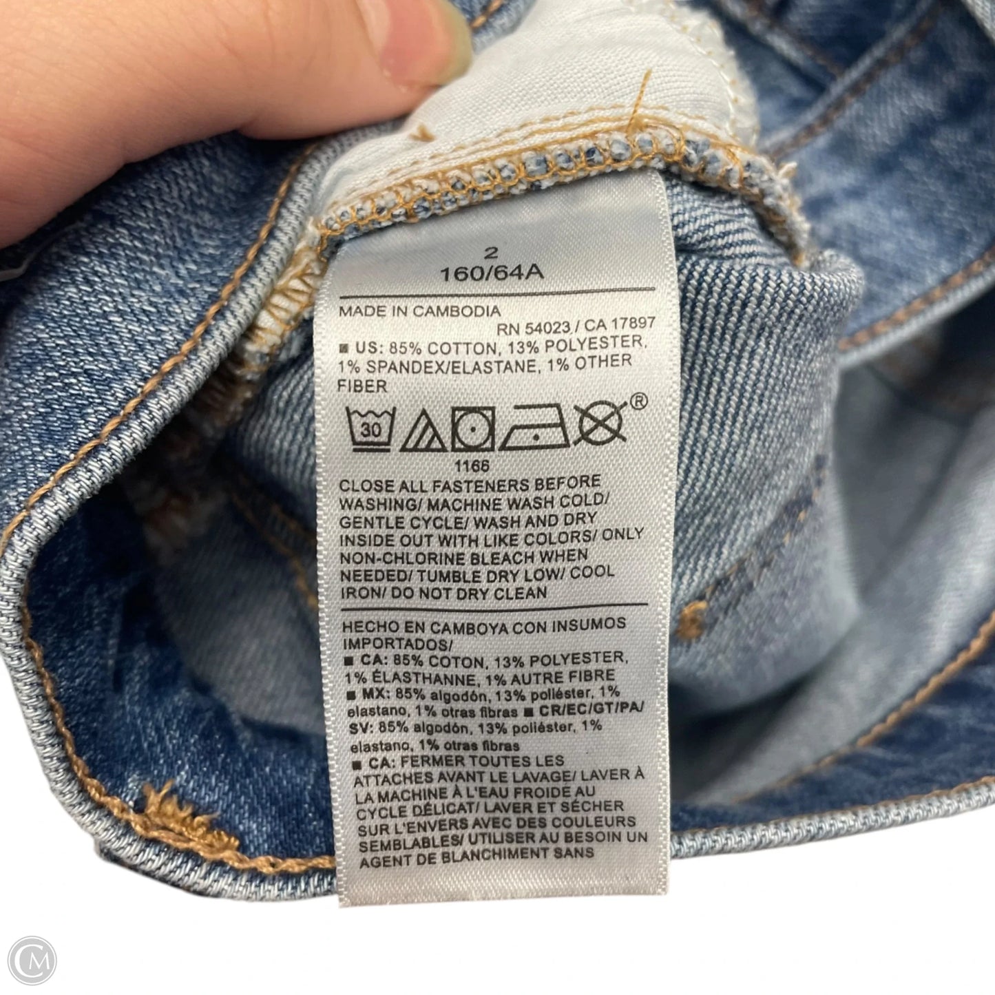 Jeans Cropped By Old Navy In Blue Denim, Size: 2