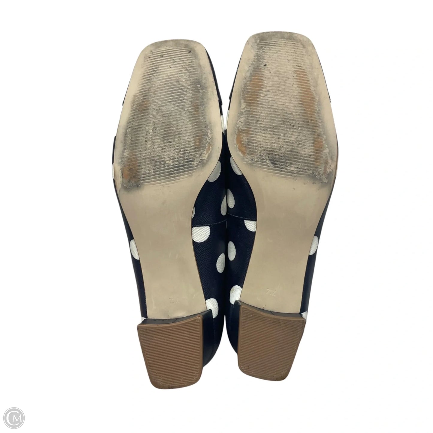 Shoes Heels Block By Talbots In Polkadot Pattern, Size: 7
