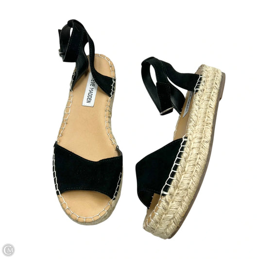Sandals Heels Platform By Steve Madden In Black, Size: 6