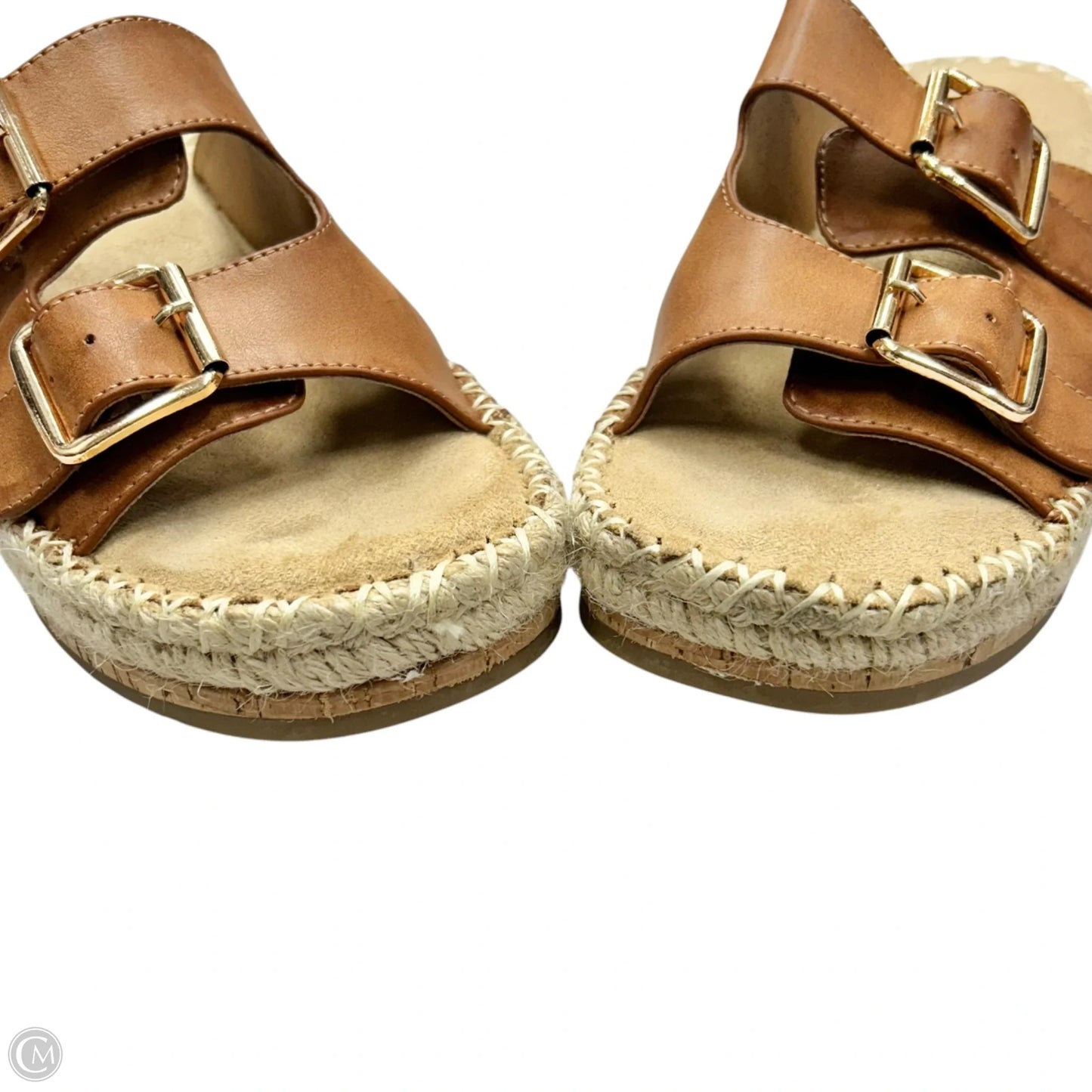 Sandals Heels Platform By White Mountain In Tan, Size: 6.5