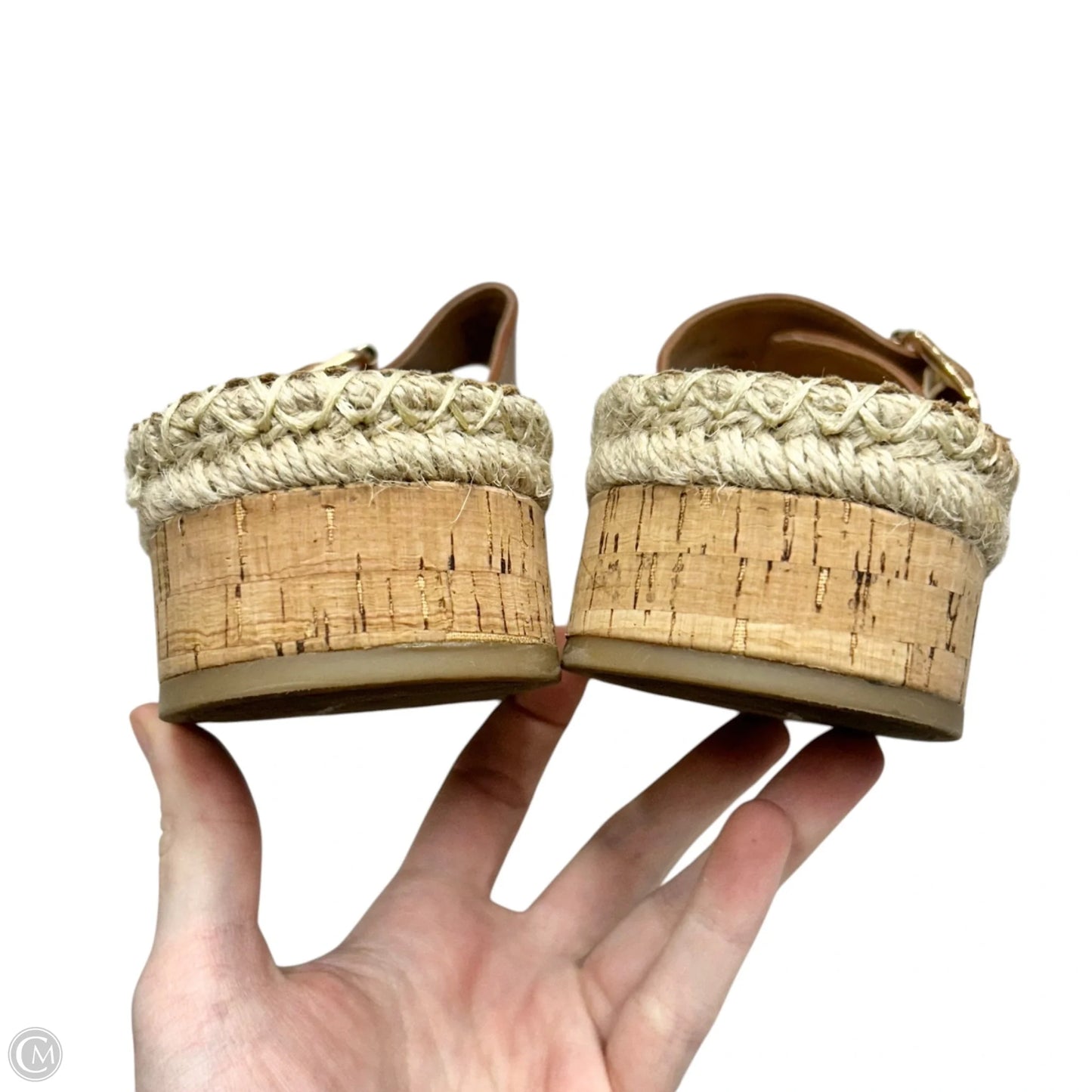 Sandals Heels Platform By White Mountain In Tan, Size: 6.5