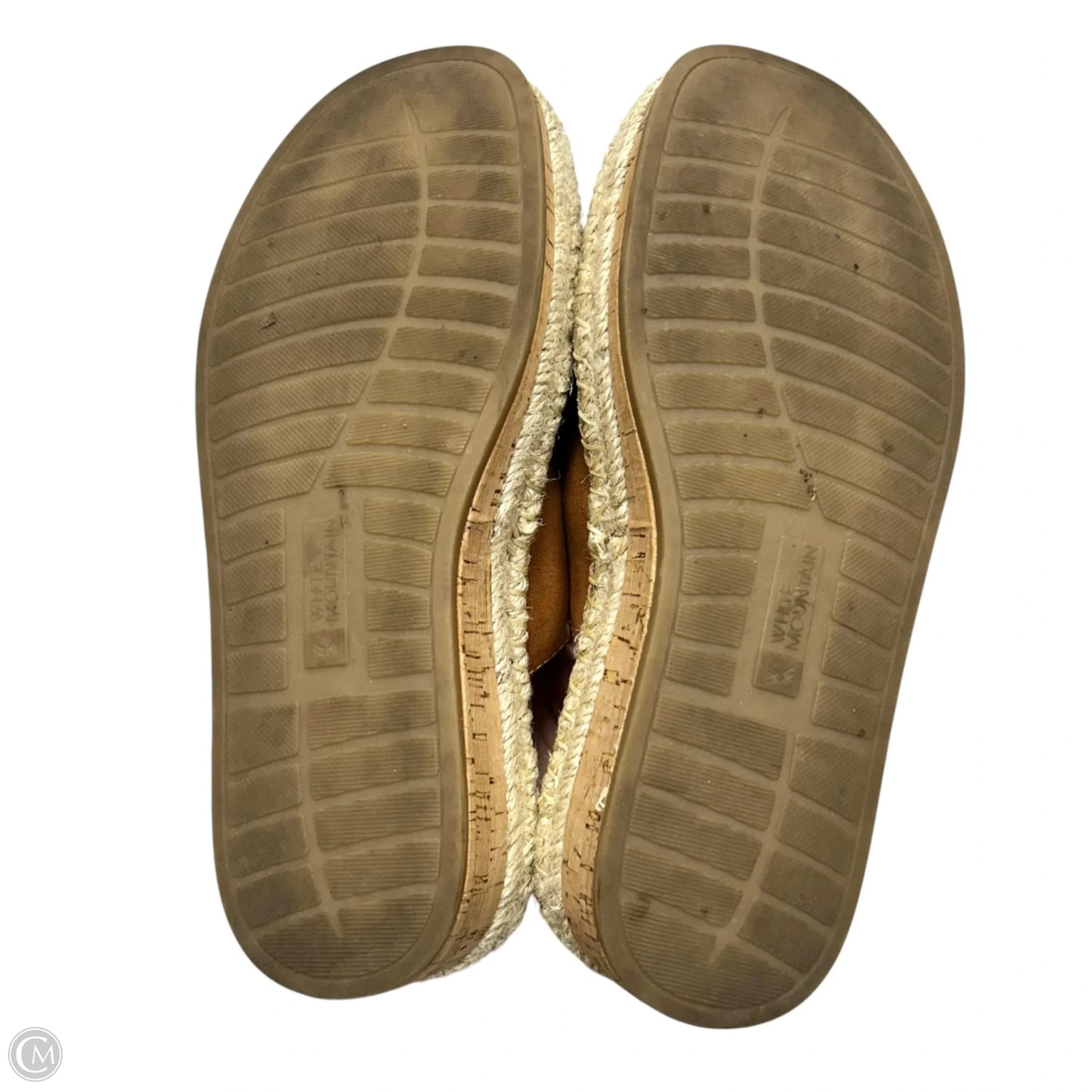 Sandals Heels Platform By White Mountain In Tan, Size: 6.5