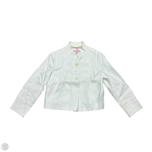 Blazer Designer By Lilly Pulitzer In Cream, Size: Xs