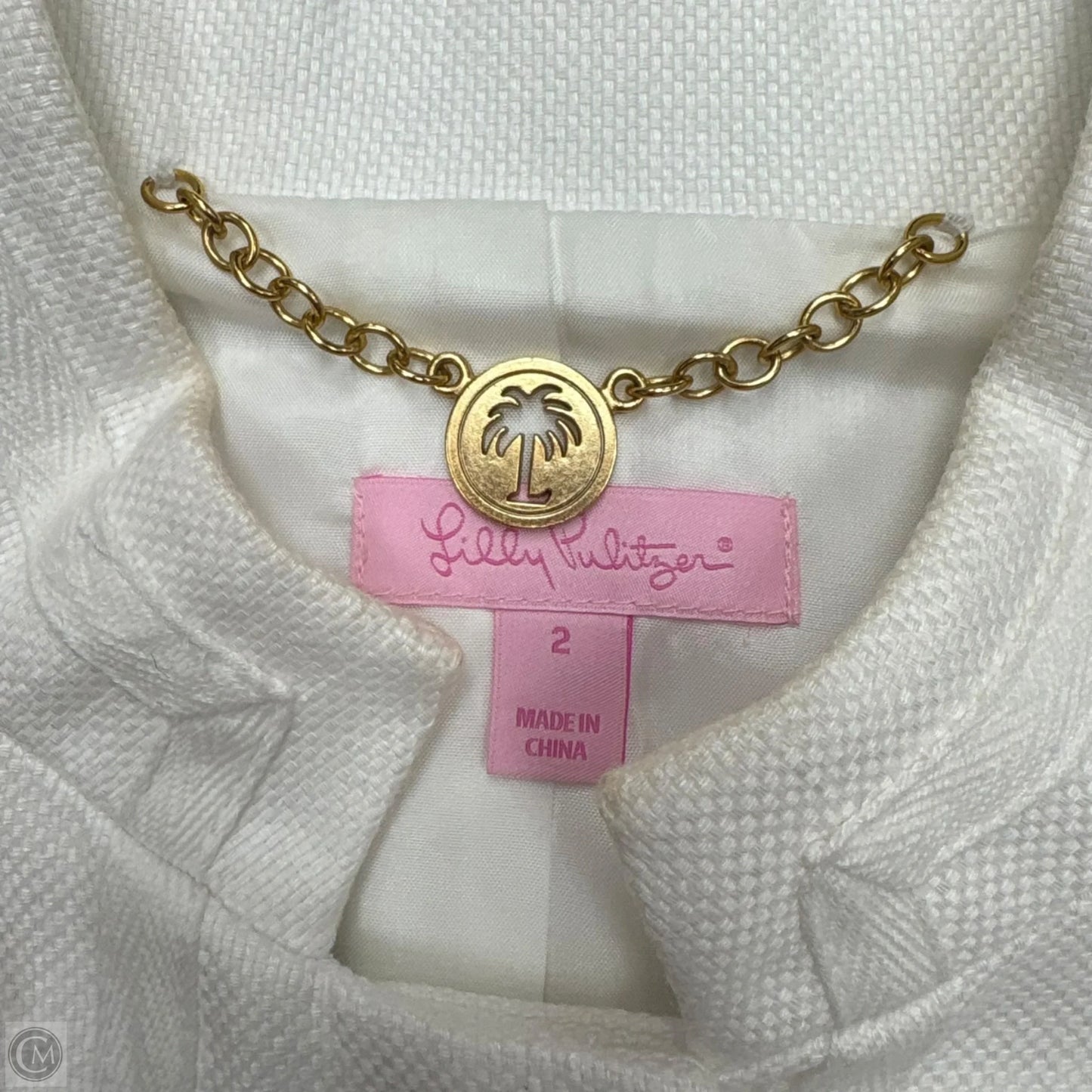 Blazer Designer By Lilly Pulitzer In Cream, Size: Xs
