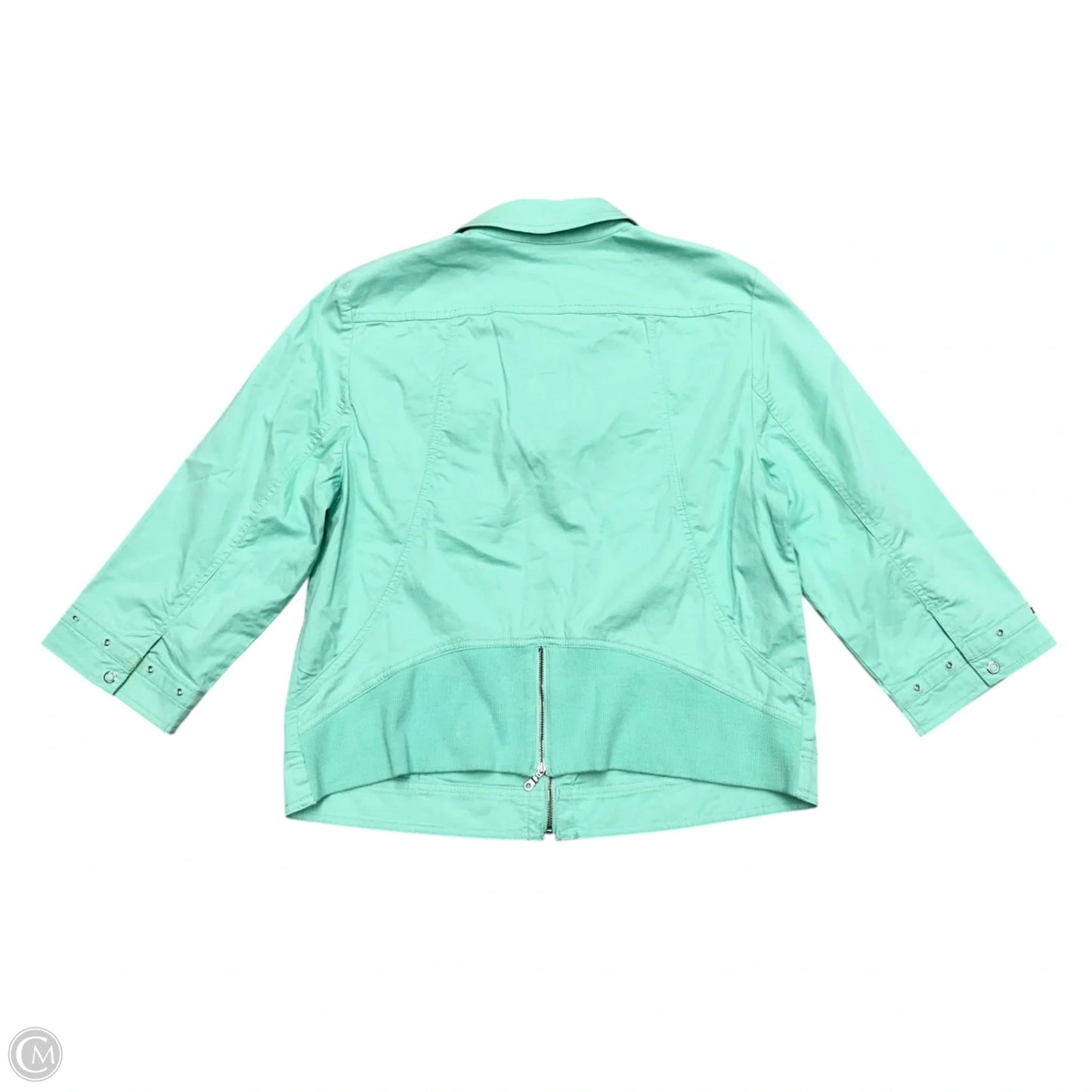 Blazer By Chicos In Aqua, Size: L