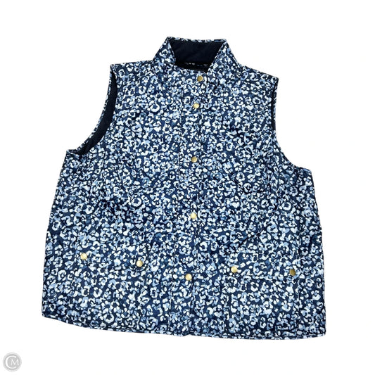 Vest Puffer & Quilted By Talbots In Blue, Size: 2Xp