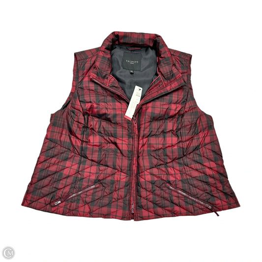 Vest Puffer & Quilted By Talbots In Plaid Pattern, Size: 2x