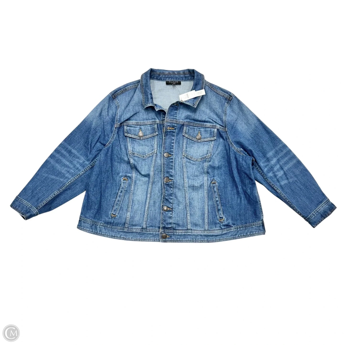 Jacket Denim By Talbots In Blue Denim, Size: 3Xp