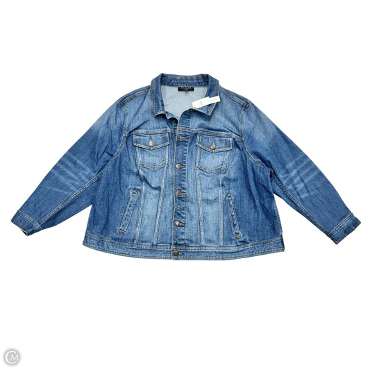 Jacket Denim By Talbots In Blue Denim, Size: 3Xp