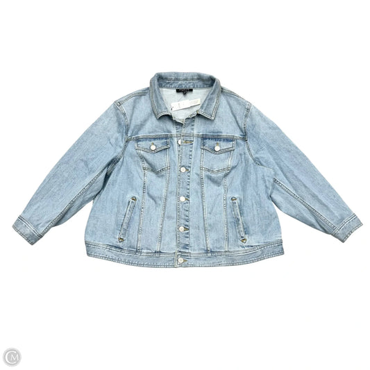Jacket Denim By Talbots In Blue Denim, Size: 3Xp