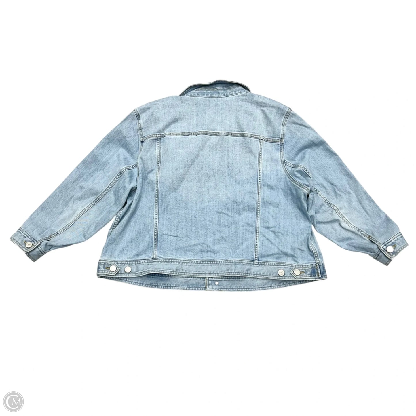 Jacket Denim By Talbots In Blue Denim, Size: 3Xp