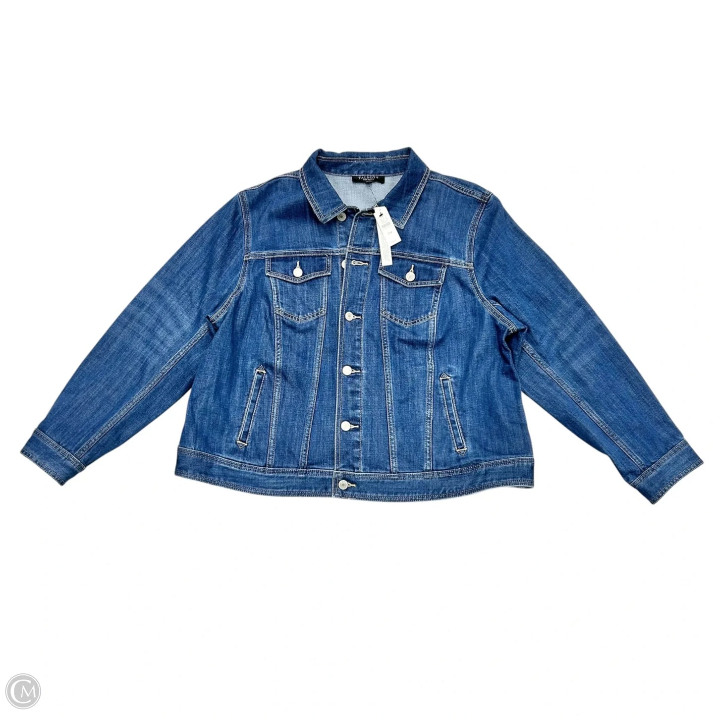 Jacket Denim By Talbots In Blue Denim, Size: 2Xp