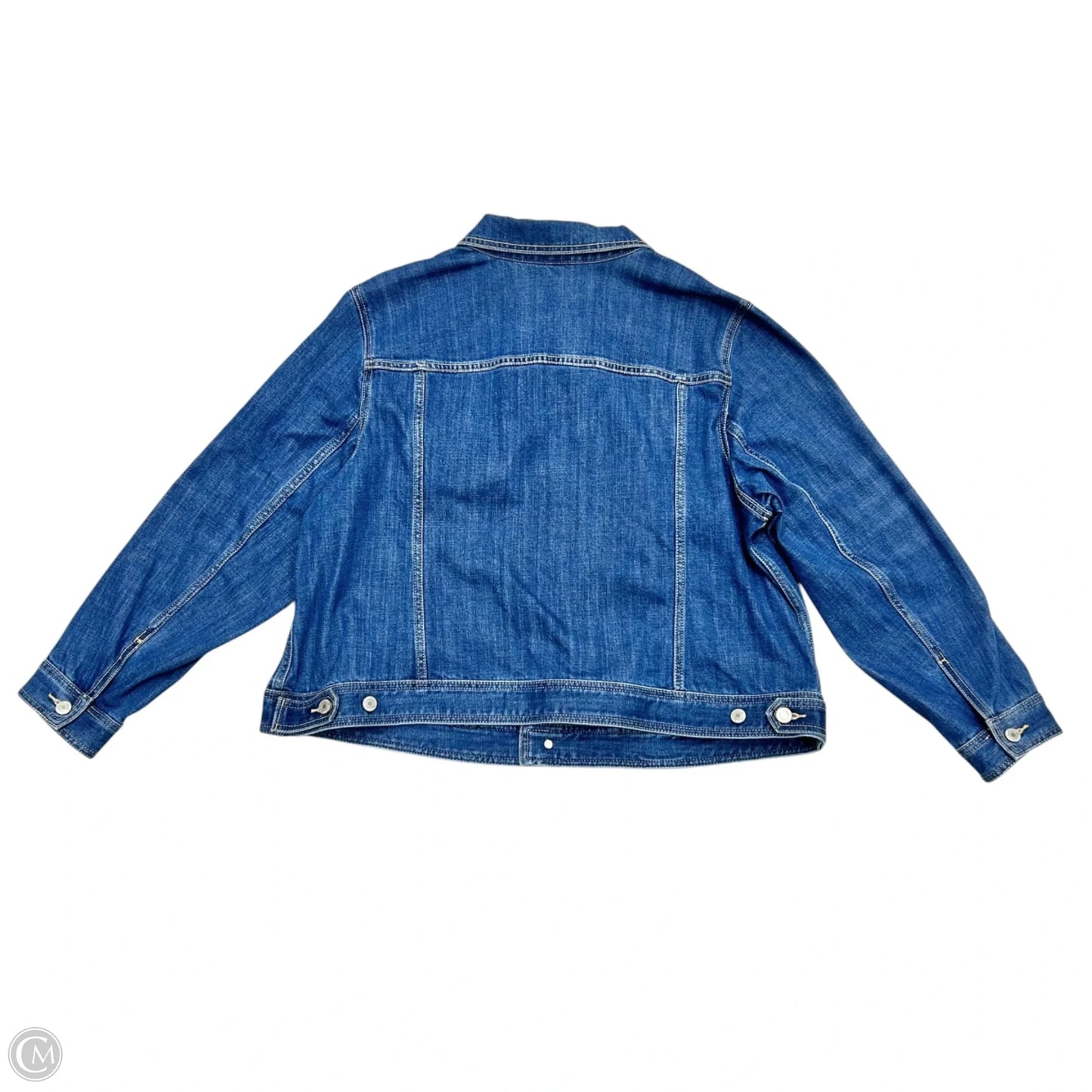 Jacket Denim By Talbots In Blue Denim, Size: 2Xp