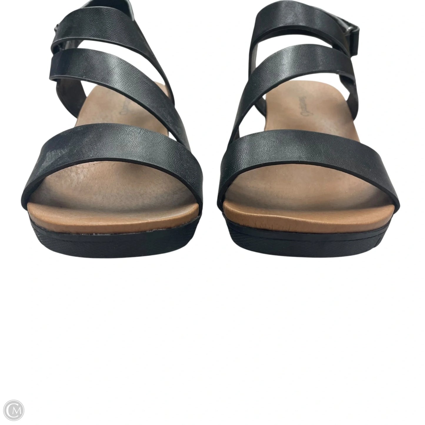 Sandals Heels Wedge By Bare Traps In Black, Size: 8