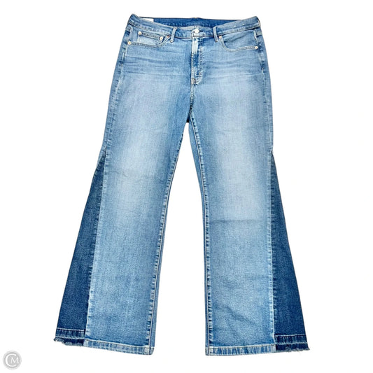Jeans Flared By Gap In Blue Denim, Size: 16