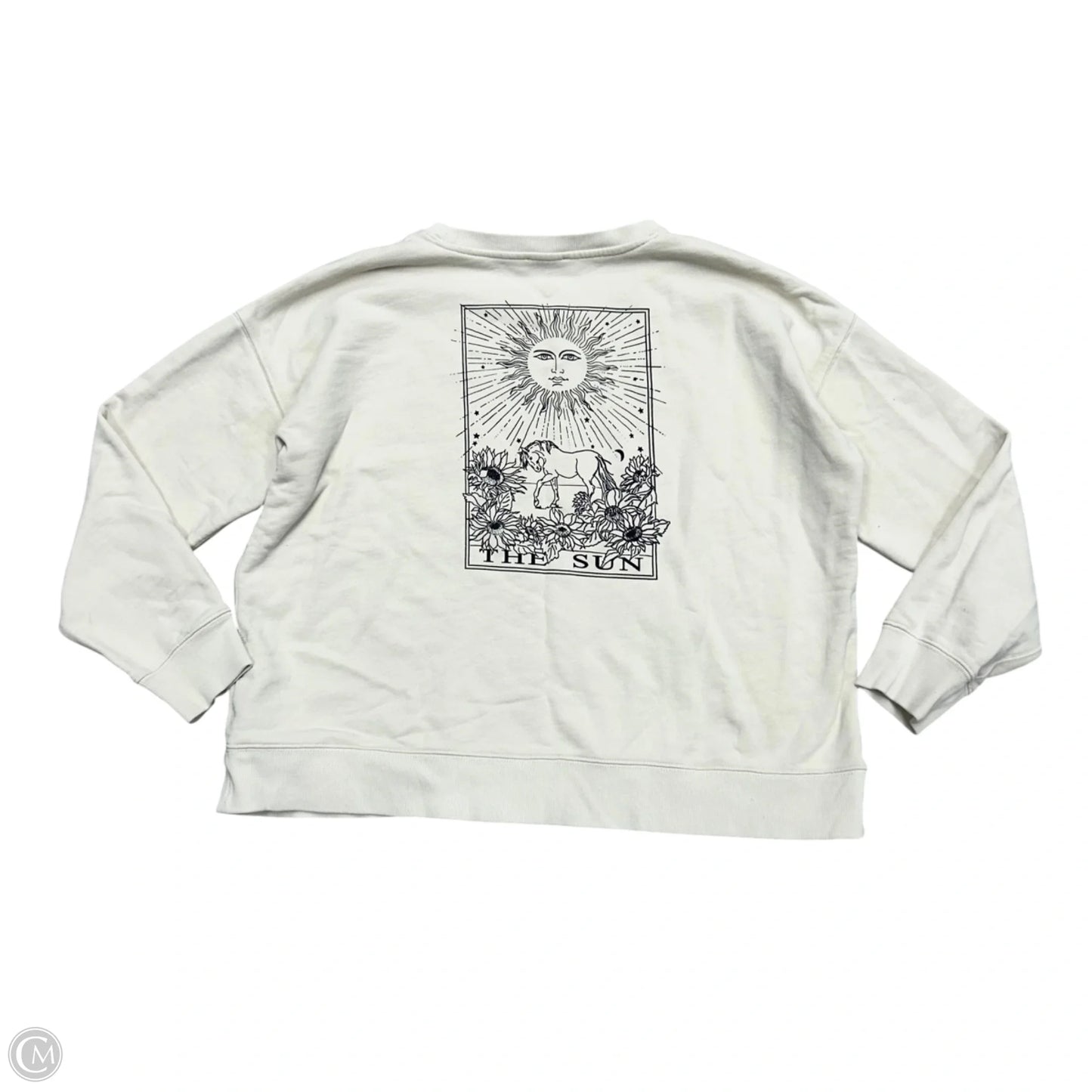 Sweatshirt Crewneck By J. Crew In Cream, Size: M
