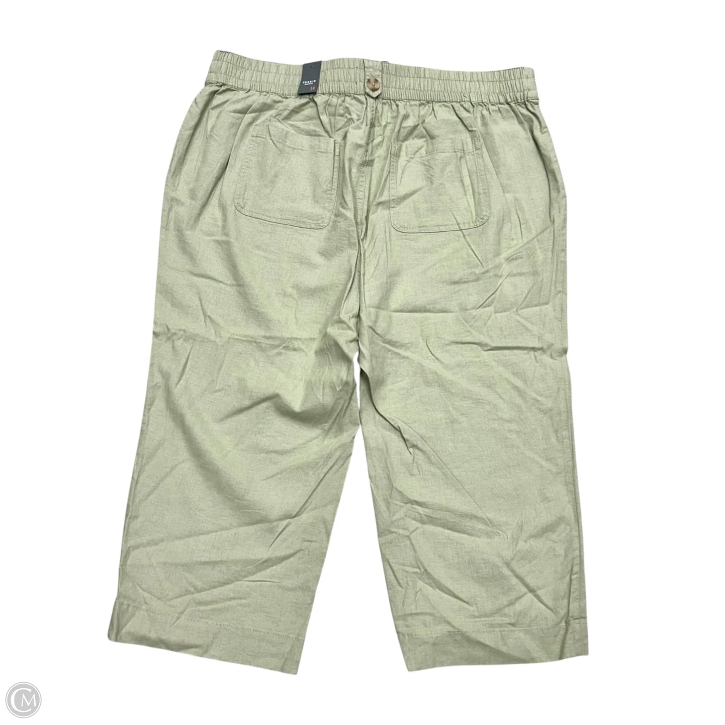 Pants Cropped By Torrid In Green, Size: 14