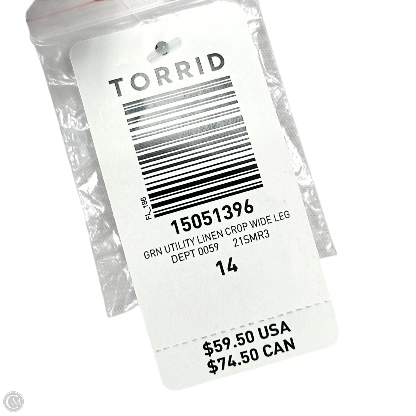 Pants Cropped By Torrid In Green, Size: 14