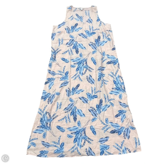 Dress Casual Maxi By J. Jill In Tropical Print, Size: L