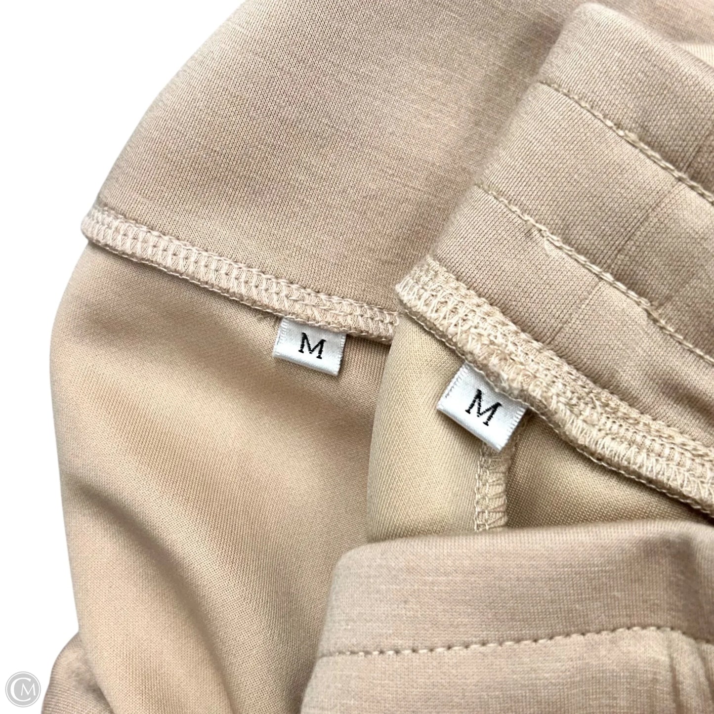 Pants Set 2pc In Tan, Size: M