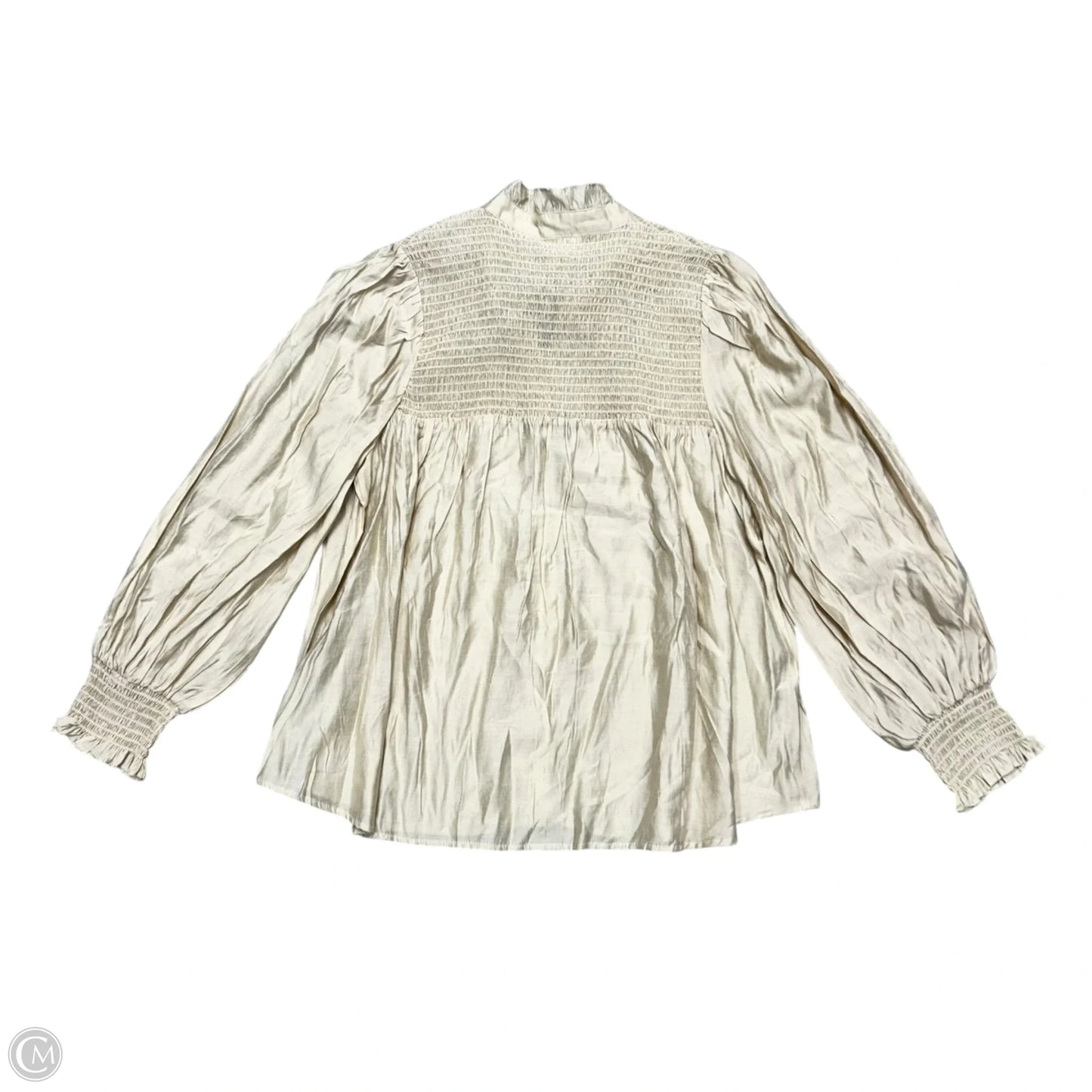 Top Long Sleeve By Pomander Place In Cream, Size: L