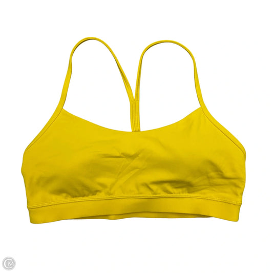 Athletic Bra By Lululemon In Yellow, Size: M