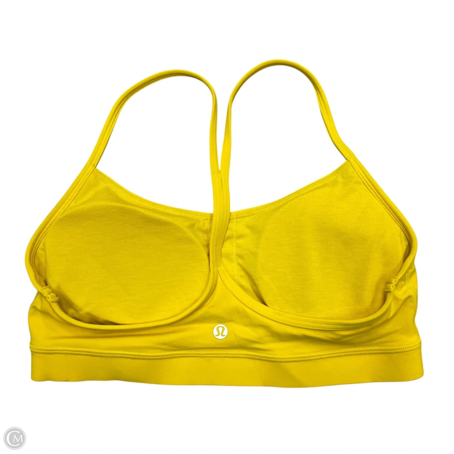 Athletic Bra By Lululemon In Yellow, Size: M