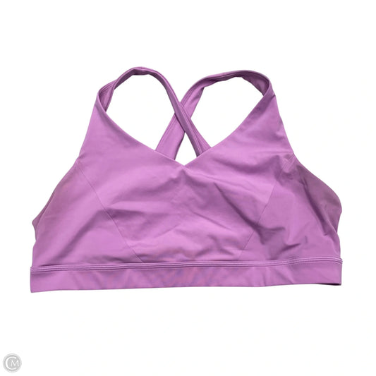 Athletic Bra By Lululemon In Purple, Size: L