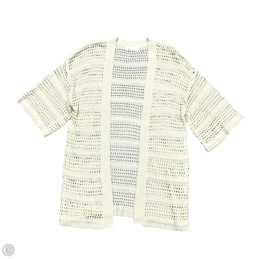 Sweater Cardigan By Anthropologie In Cream, Size: Osfm