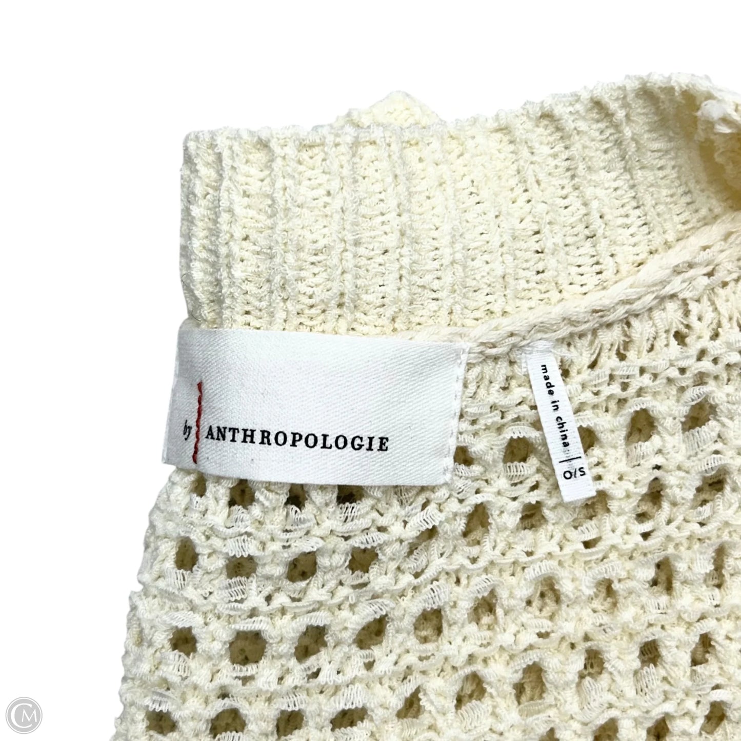 Sweater Cardigan By Anthropologie In Cream, Size: Osfm