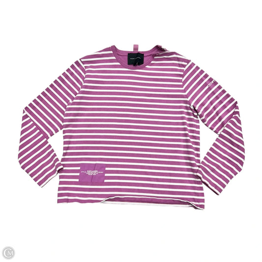 Top Long Sleeve Luxury Designer By Marc Jacobs In Striped Pattern, Size: L